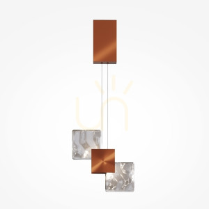 Závesné svietidlo Maytoni Quadro meď LED 5W 3000K MOD519PL-L8C3K