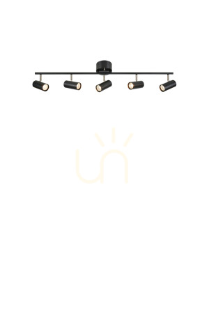 Plafond Markslojd Barcelona 5x12W čierny kovový 109 cm 107351
