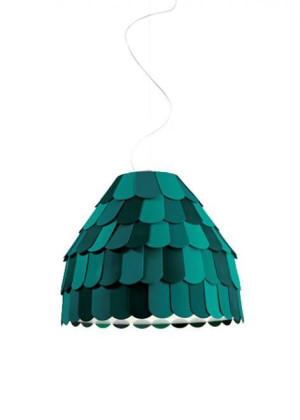 Závesné svietidlo Fabbian Roofer F12 57cm - Zelené - F12 A01 43