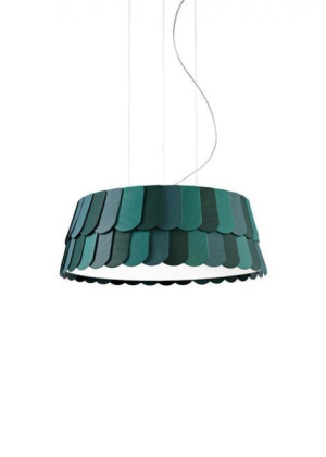 Závesné svietidlo Fabbian Roofer F12 59cm - Zelené - F12 A05 43