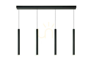 Závesné svietidlo Lucide LORENZ čierne LED 16W 120 cm 74403/04/30