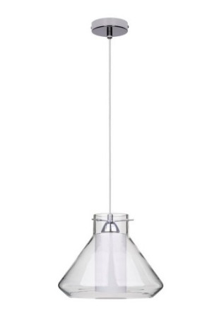 Závesné svietidlo Britop Lighting Universe z priehľadného skla, E27, 30 cm