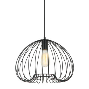 Prívesná lampa Italux Meddi čierna E27 MDM-4583-1 BK