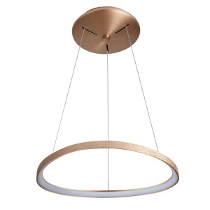 Závesné LED svietidlo Italux Morfi hnedé biele 48W 65 cm 5355-848ROP-GB-3
