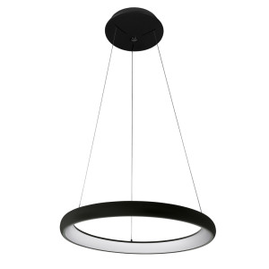 Závesná LED lampa Italux Alessia čierna 40W 3000K 51 cm 5280-840RP-BK-3