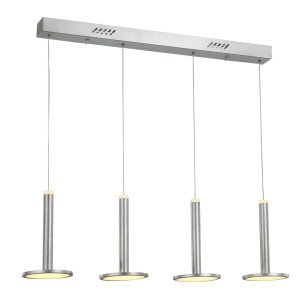 Závesné LED svietidlo Italux Oliver strieborné 48W 3000K MD17033012-4B S.NICK
