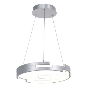 Závesná LED lampa Italux Velar strieborná 40 cm MD16003097-1B SILVER