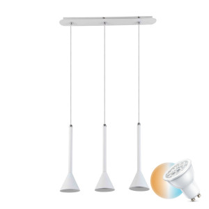 Závesné svietidlo Italux Anela WH GU10 biele 3x50W FH31793-AJ13 WH