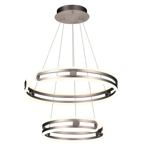 Závesná LED lampa Italux Kiara hnedá 60 cm MD17016002-2A COFFE