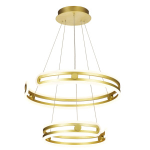 Závesné LED svietidlo Italux Kiara zlaté 60 cm MD17016002-2A GOLD