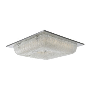 Plafón Italux Mercer LED 40W 3000K chróm sklo 52 cm MX15118-1B-40W