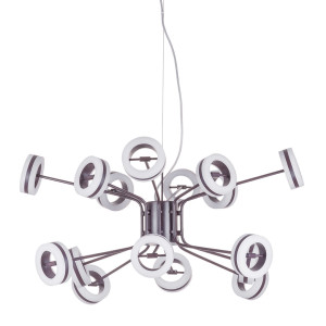Závesná LED lampa Italux Metis hnedá 76 cm AD16002-16A COFFEE