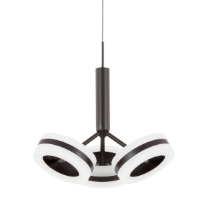 Závesná LED lampa Italux hnedá 14,4W 3000K AD16002-3A COFFEE