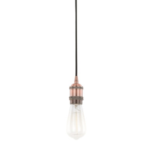 Závesná lampa Italux Classo červená E27 DS-M-034 RED COPPER
