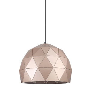 Prívesné svietidlo Italux E27 zlaté, oceľové, 36 cm, MDM-3471-1 GD