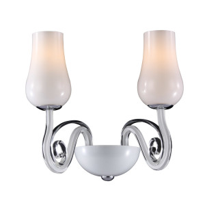 Nástenné svietidlo Italux Lybra biele E14 2x40W MB10904-2A