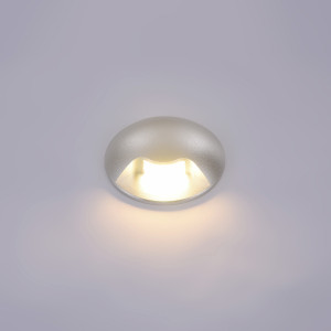 Vonkajšie nástenné svietidlo Italux Basilio LED strieborné 3W IP65 PL-741-1E