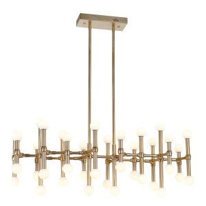 Závesné LED svetlo Italux Giovanna bronzové sklo MX16009008-38A B