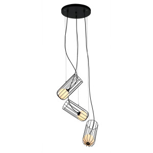 Závesná lampa Italux Coco čierna 3xG9 LED MDM-3941/3 BK