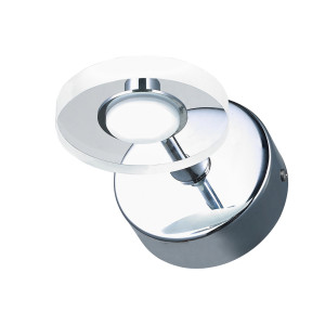 Nástenné LED svietidlo Italux Harmony chróm MB1225/1