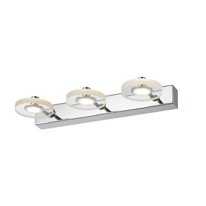 Nástenné LED svietidlo Italux Harmony chróm 9W 3000K MB1225/3