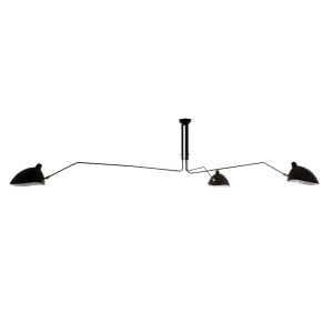 Závesné svietidlo Italux Davis čierne E27 3x LED, oceľ, MDE610-3