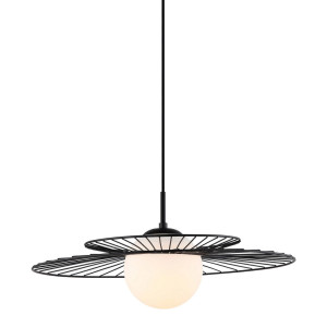Závesná lampa Italux Sarah čierna E27 MDM-4000/1 BK