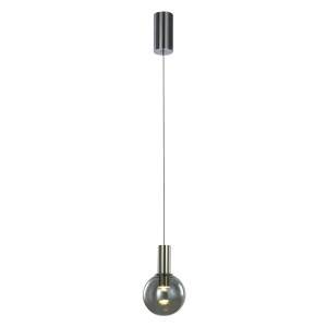 Závesná LED lampa Italux Aria 6W 3000K dymová chróm MD17012002-1A