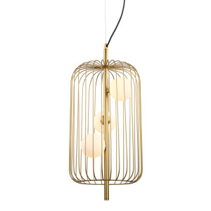 Závesná lampa Italux Hayden zlatá G9 3x žiarovka MDM-3934/3 GD