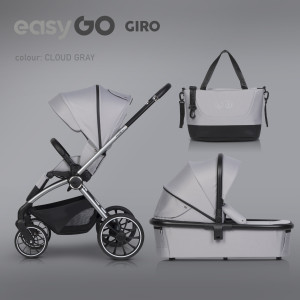 Wózek 2w1 EasyGo Giro Cloudy Gray