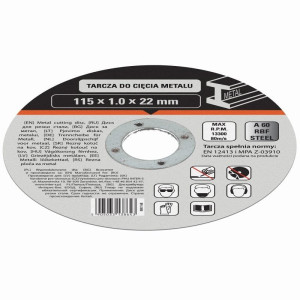 Tarcza do cięcia metalu 115 x 1,0