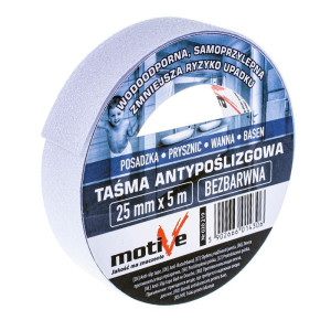 Taśma antypoślizgowa CLEAR 25mm x 5m Motive