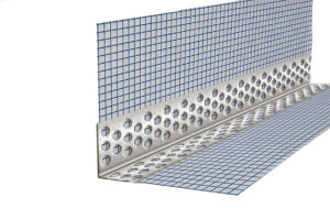 1szt Narożnik aluminiowy moletowany 30x30 z siatką niebieską 10x10 2,5m