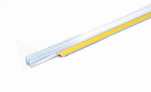 Listwa przyokienna z gumką kolor BEZBARWNY 6mm 2,5m PROCOLOR 1x