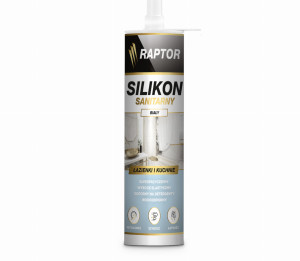 Silikon RAPTOR sanitarny Biały 280ml