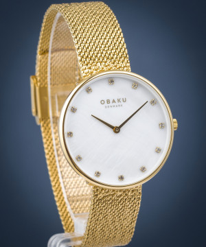 Ceas dama Obaku Glans Golds V288LXGWHG