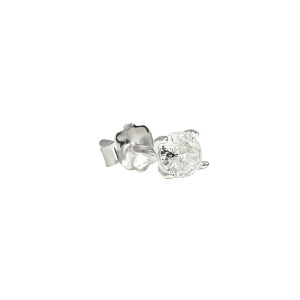 Kolczyk srebrny z cyrkonią 4 mm Domini