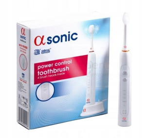 Alfa Sonic Szczoteczka Soniczna + 4 Końcówki Biała