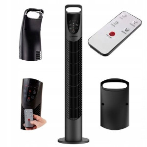 Wentylator kolumnowy czarny Revento Zephyr