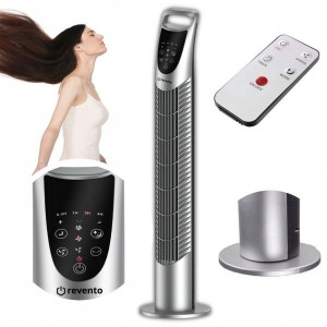 Wentylator kolumnowy srebrny Revento Zephyr