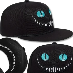 Czapka z daszkiem czarna kot fullcap modna sportowa
