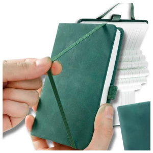 Kieszonkowy zielony notes planer notatnik A7 100 kartek