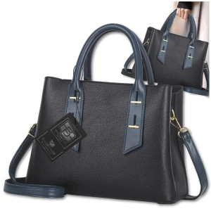 BAD&BAGS torebka damska skórzana czarna shopper klasyczna