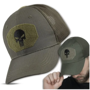 CZAPKA Z DASZKIEM BEJSBOLÓWKA PUNISHER CZASZKA