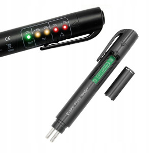 Tester płynu hamulcowego, LED, 5 poziomów DOT 3 4 5, zawartość wody