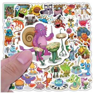 Naklejki My Singing Monsters 60szt dla dzieci DIY dekoracja