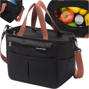 Torba LUNCH BOX termiczna pojemna na podróż jedzenie śniadaniowa