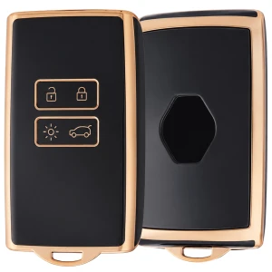 Etui na kartę Renault Dacia, Clio, Captur, Megane, uniwersalne, złote