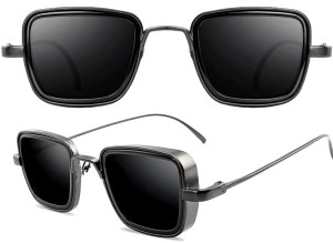 Duże okulary unisex przeciwsłoneczne pilotki retro