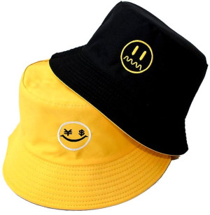 Kapelusz dwustronny BUCKET HAT czapka RYBACKI emotikonki